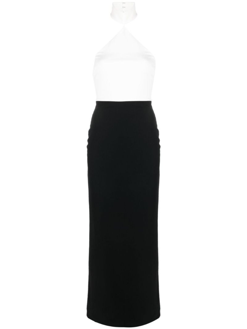Black Blanca Halterneck Maxi Dress
