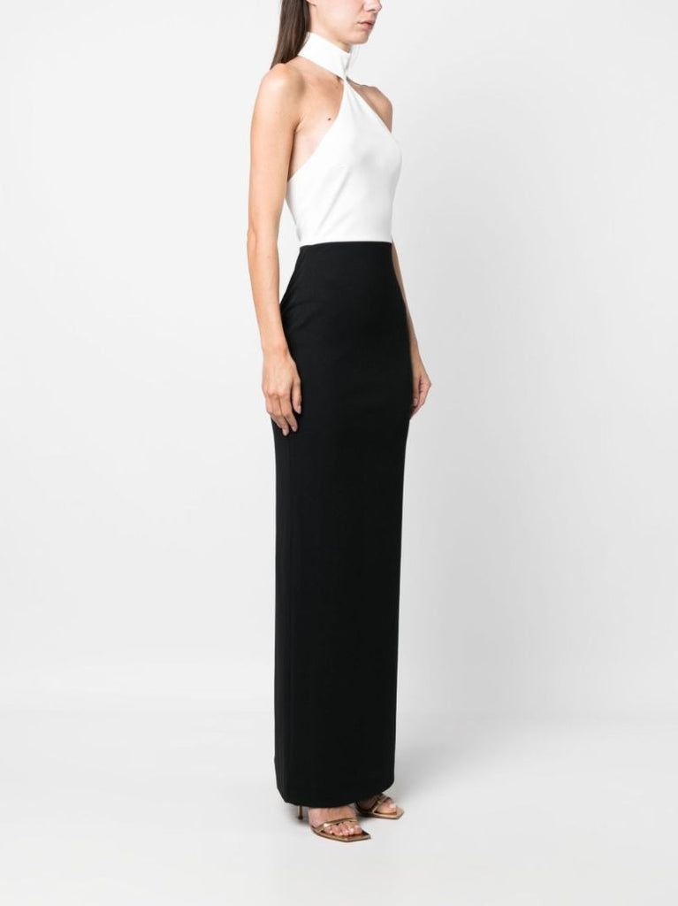 Black Blanca Halterneck Maxi Dress