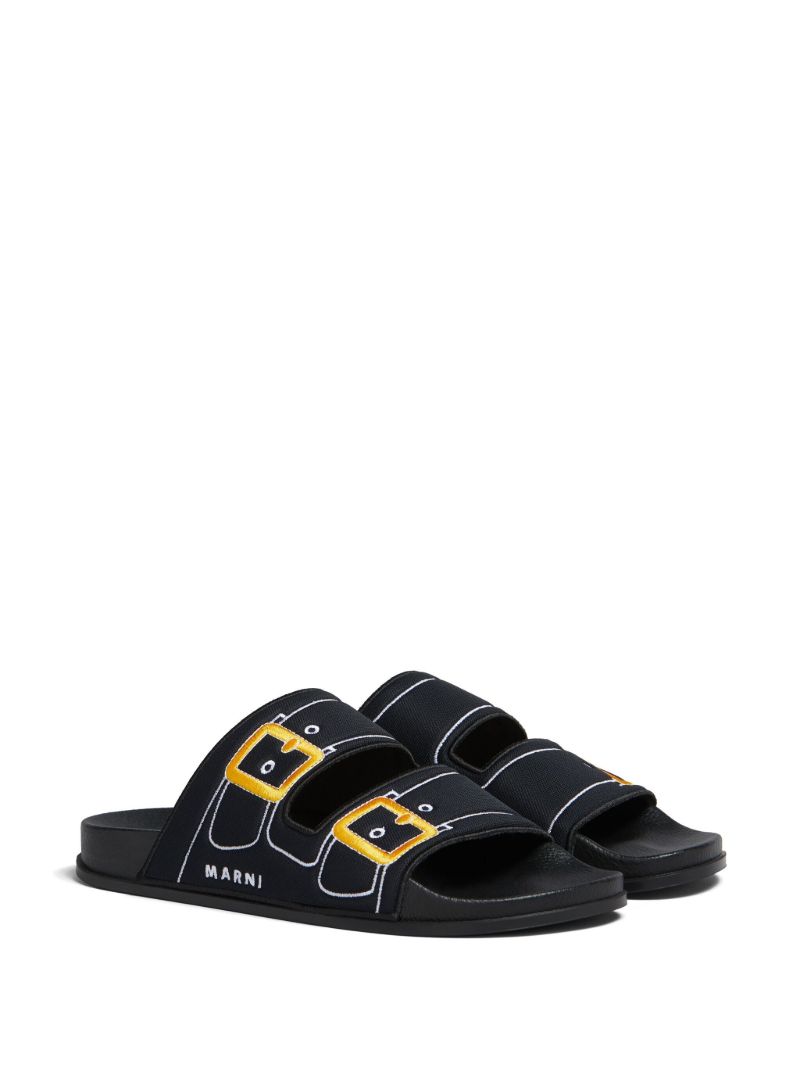 Black Trompe L'oeil Slides