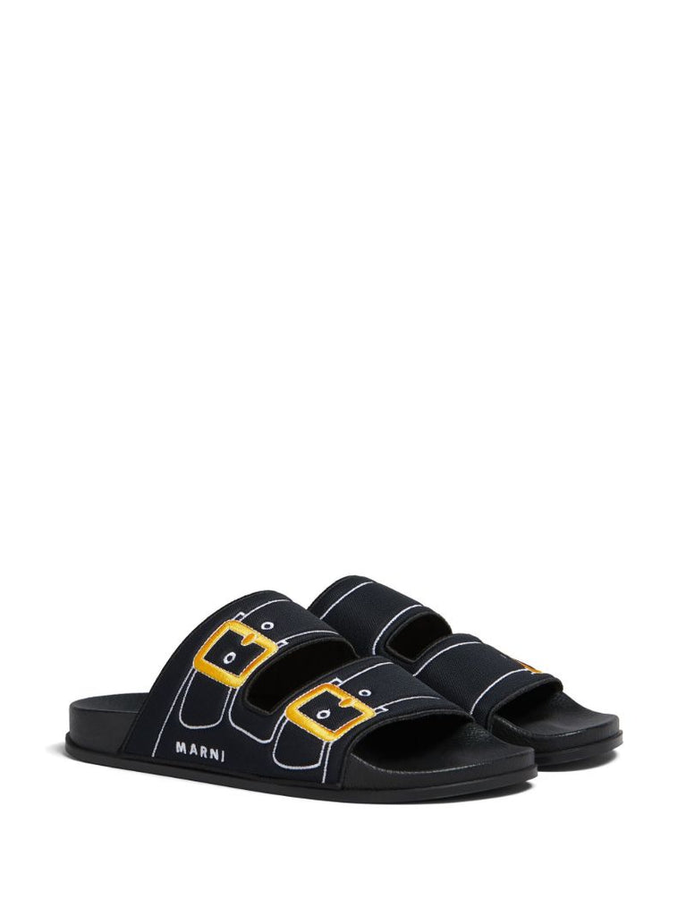 Black Trompe L'oeil Slides