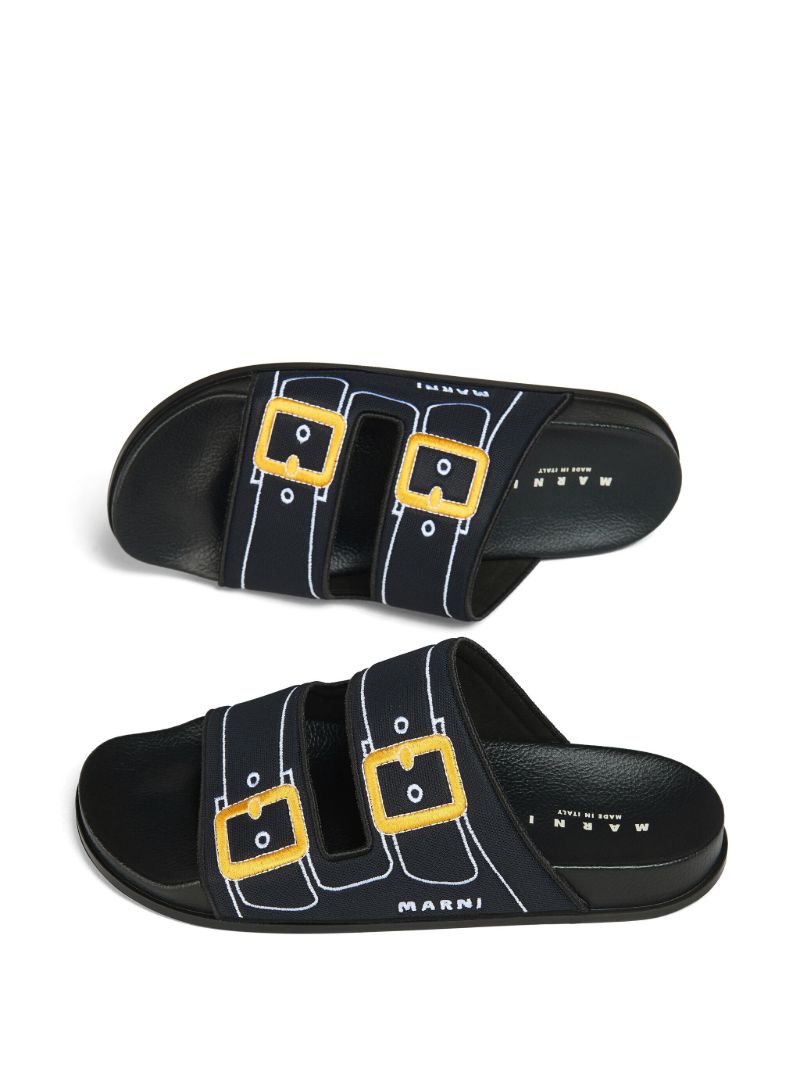 Black Trompe L'oeil Slides