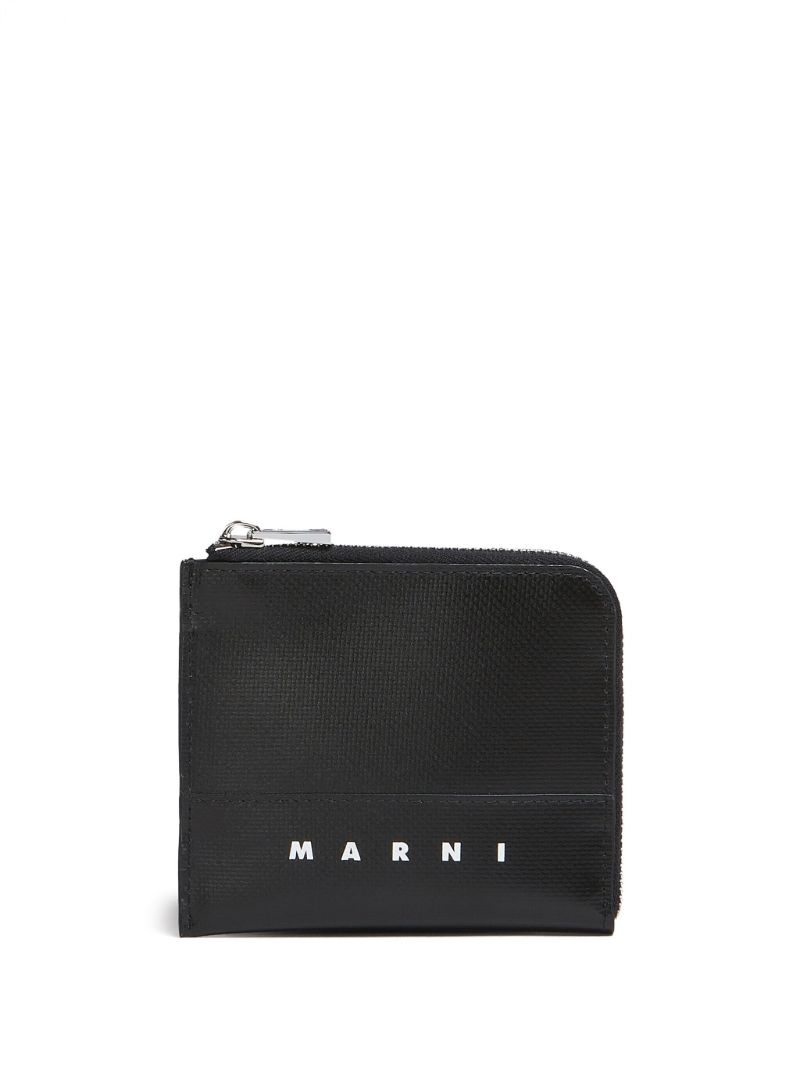 Black Logo-print Purse
