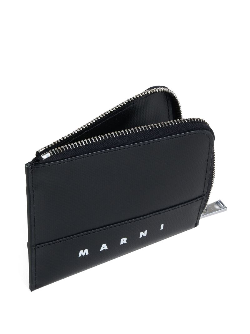 Black Logo-print Purse