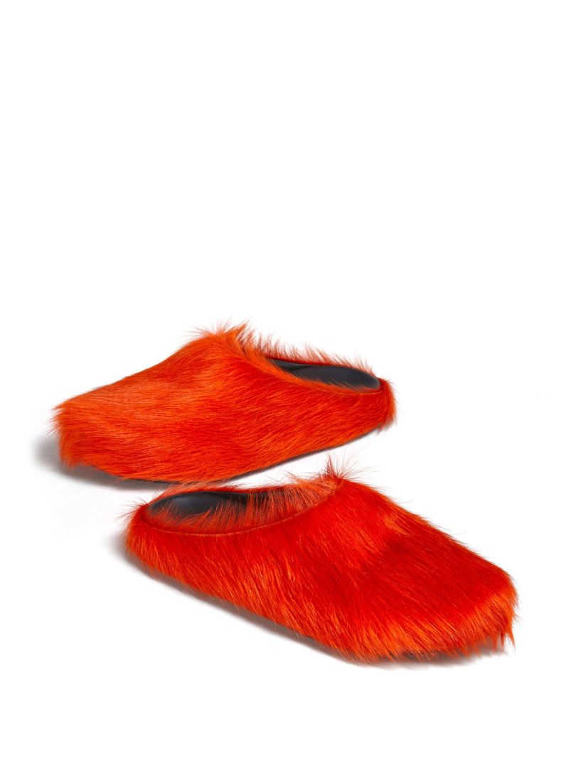 Red Fussbett Sabot Mules