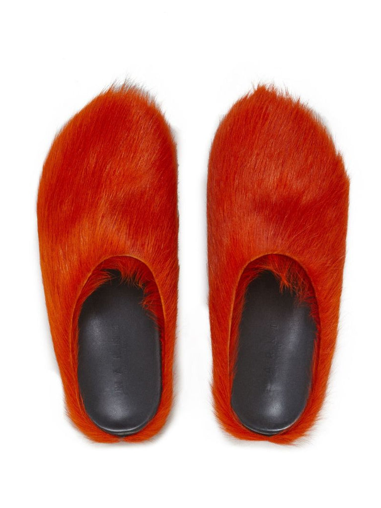 Red Fussbett Sabot Mules