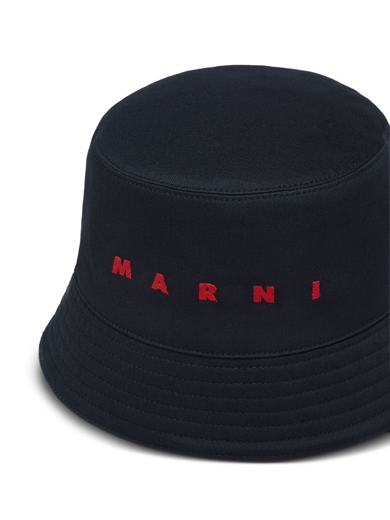 Black Logo-embroidered Bucket Hat