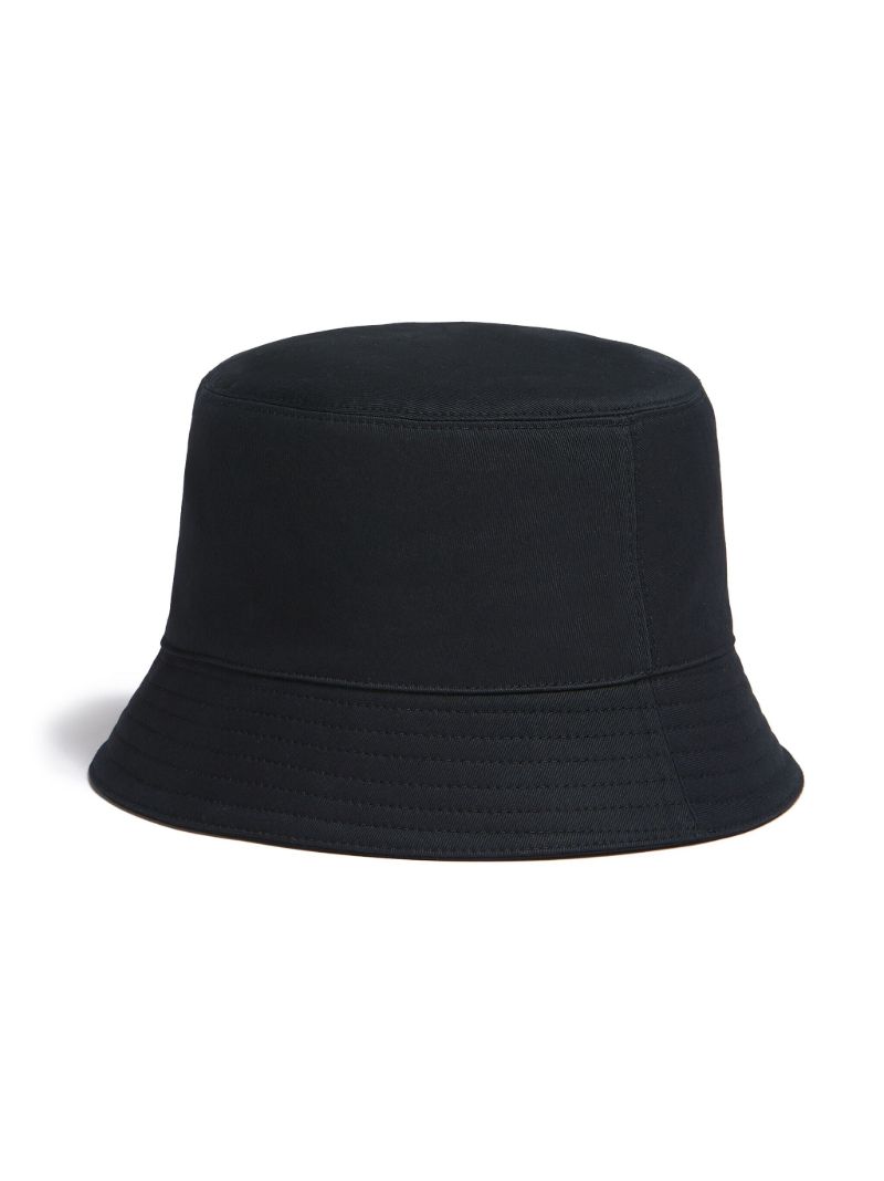 Black Logo-embroidered Bucket Hat
