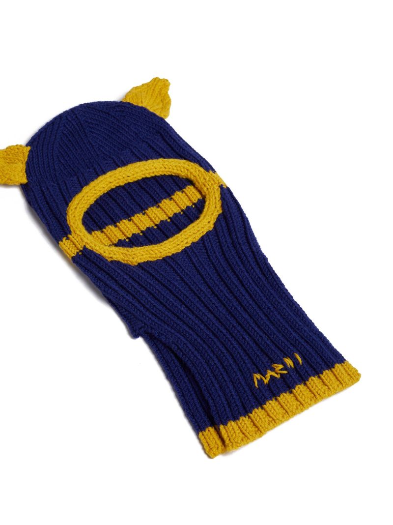 Blue Virgin-wool Balaclava