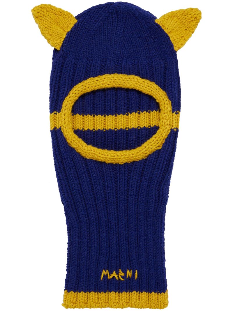Blue Virgin-wool Balaclava