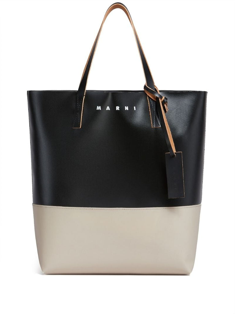 Black Tribeca Logo-debossed Tote Bag