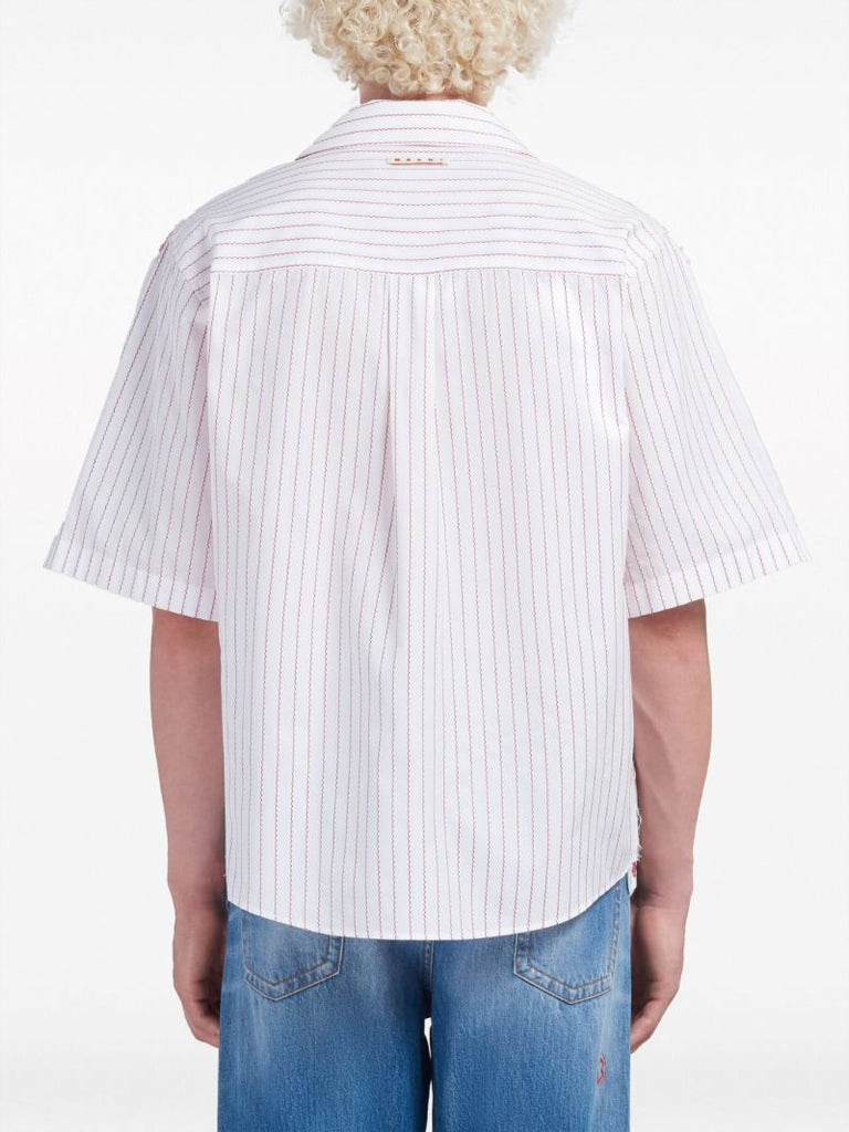 Green Cotton Short-sleeve Shirt