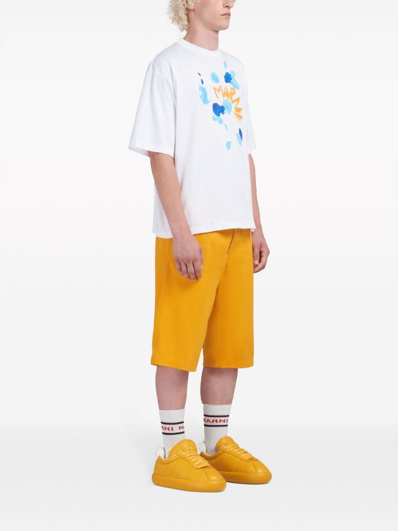 White Logo-print Cotton T-shirt