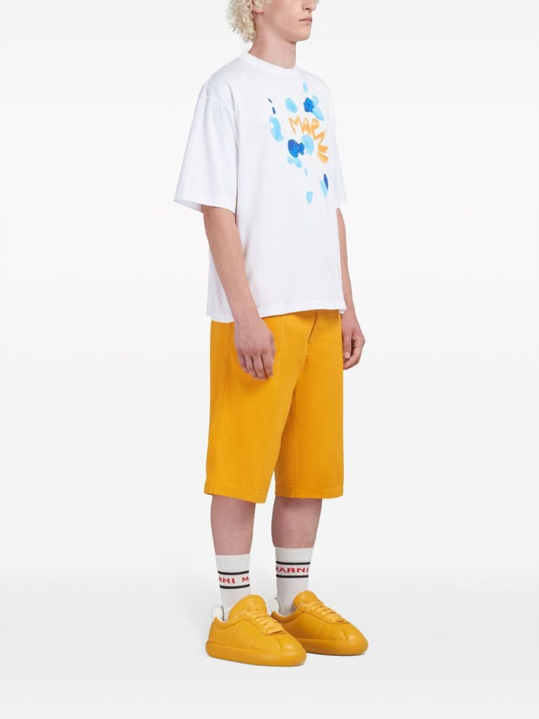 White Logo-print Cotton T-shirt