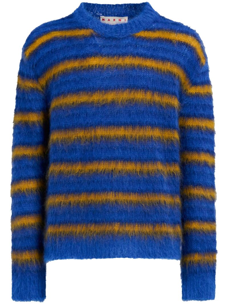 Blue Mohair-blend Jumper