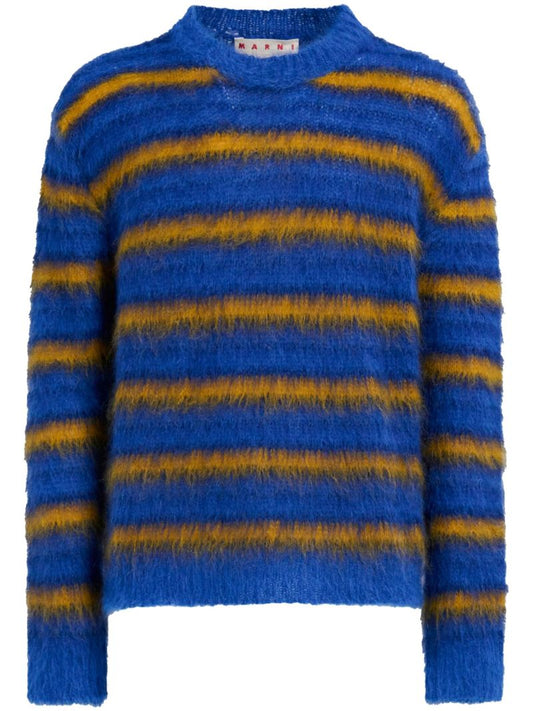 Blue Mohair-blend Jumper