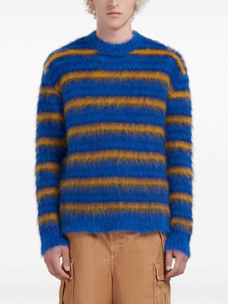 Blue Mohair-blend Jumper