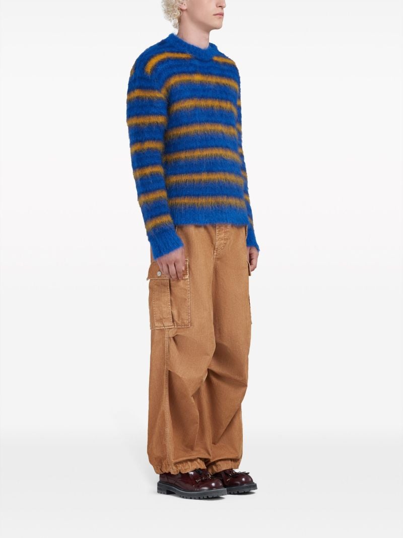 Blue Mohair-blend Jumper
