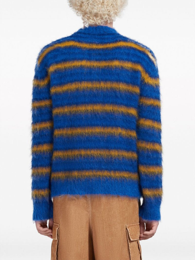 Blue Mohair-blend Jumper