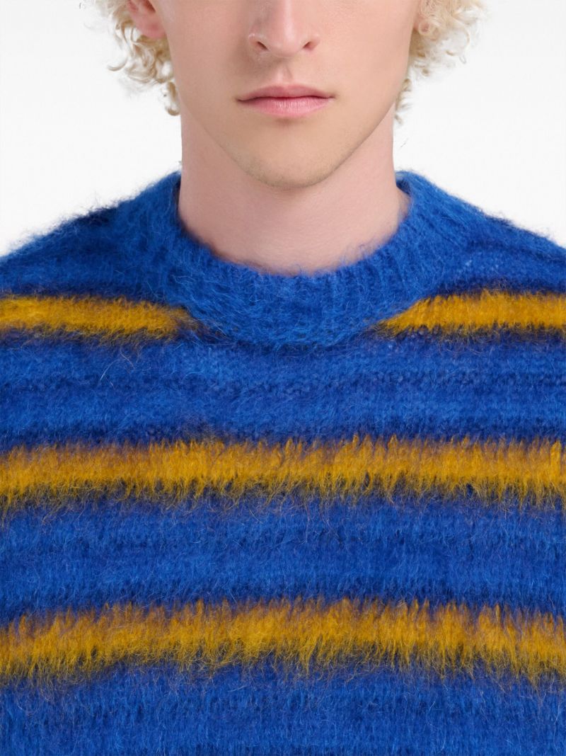 Blue Mohair-blend Jumper