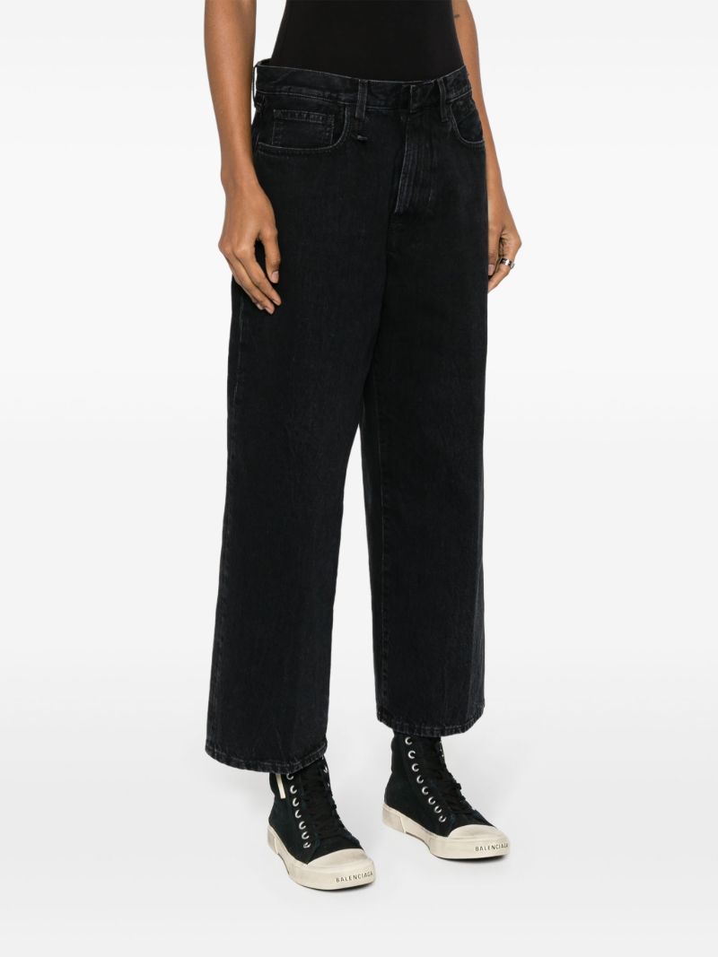 Black D'arcy Wide-leg Jeans