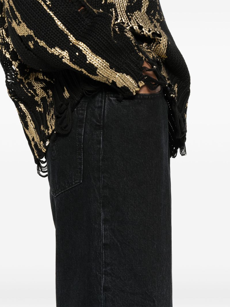 Black D'arcy Wide-leg Jeans