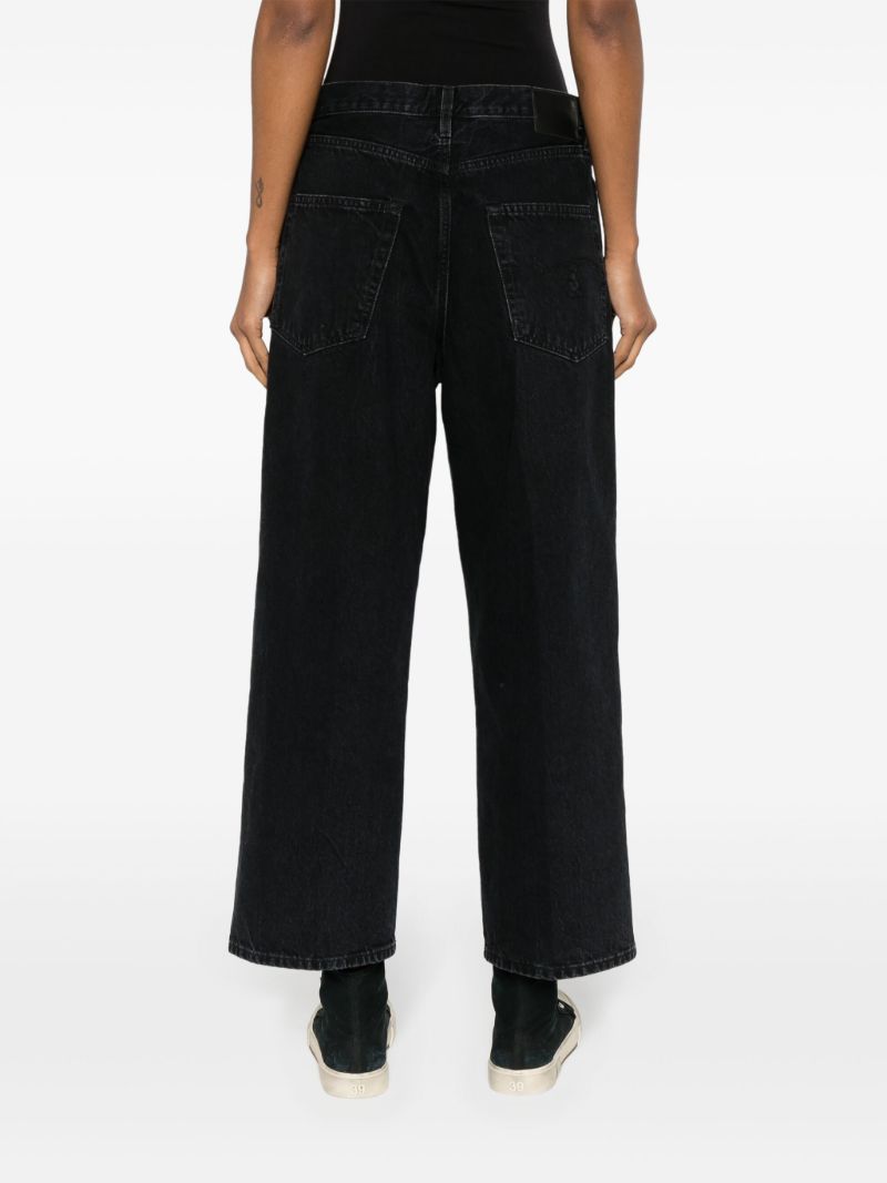 Black D'arcy Wide-leg Jeans