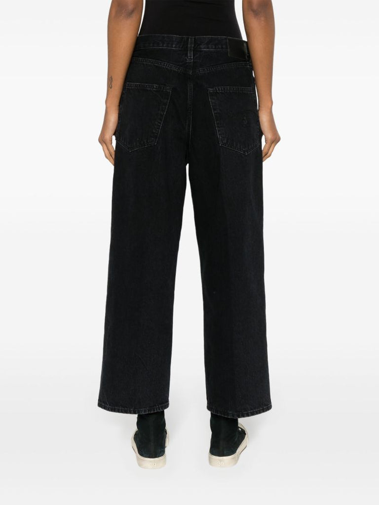 Black D'arcy Wide-leg Jeans