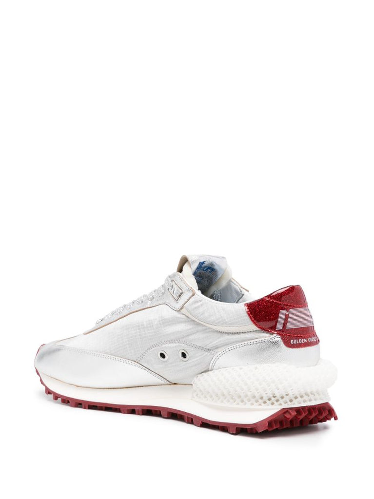 X Sunmi Silver Marathon Panelled Sneakers