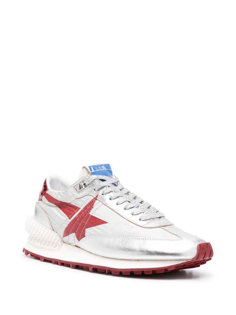 X Sunmi Silver Marathon Panelled Sneakers