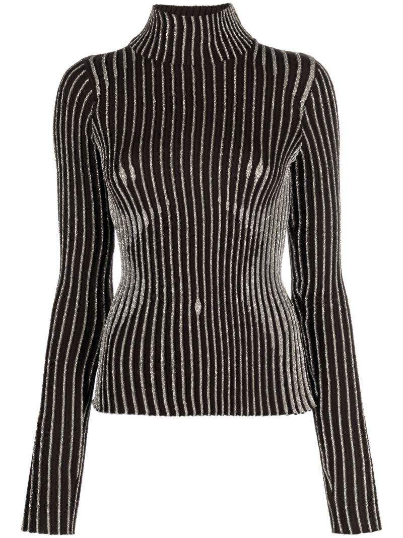 Brown Trompe-l'Ã_x0085_â_x0080__x009c_il Sweater