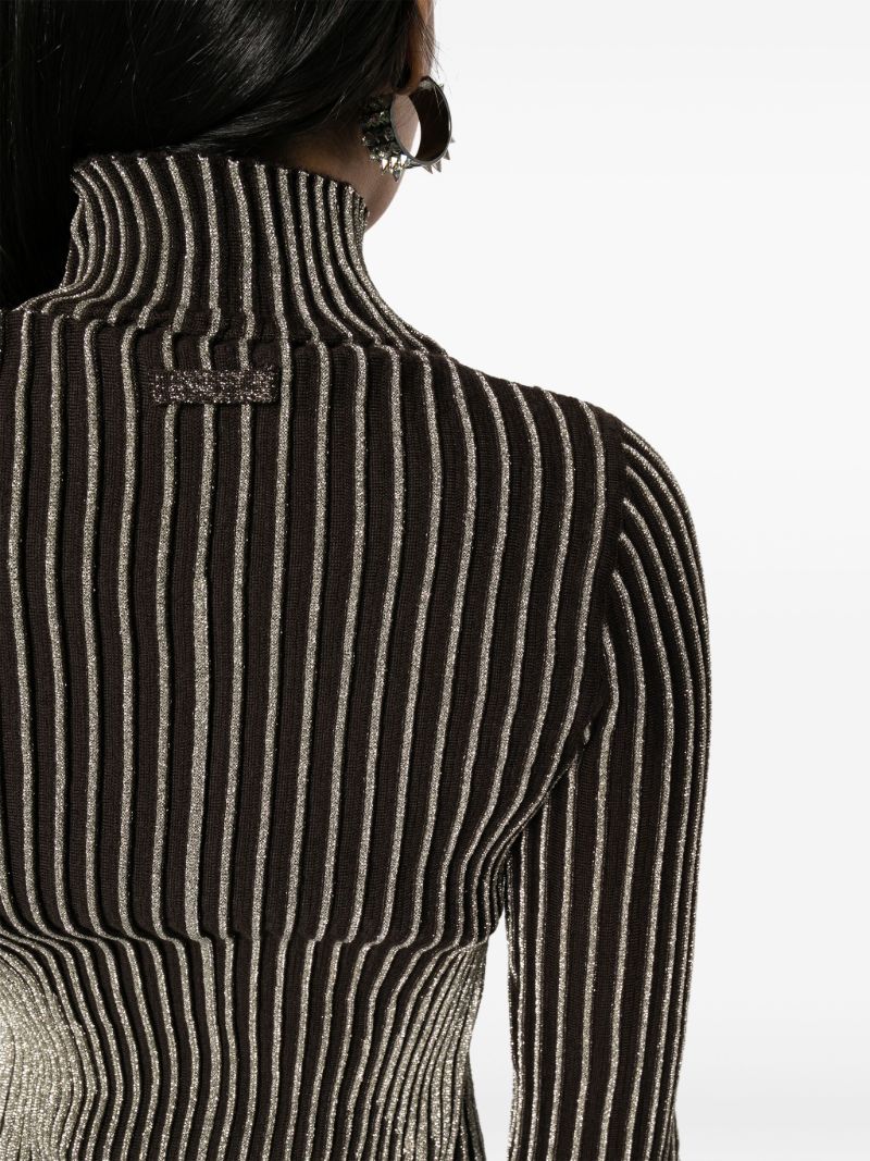 Brown Trompe-l'Ã_x0085_â_x0080__x009c_il Sweater
