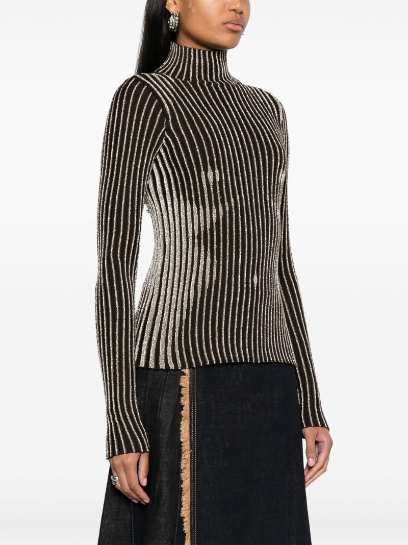 Brown Trompe-l'Ã_x0085_â_x0080__x009c_il Sweater