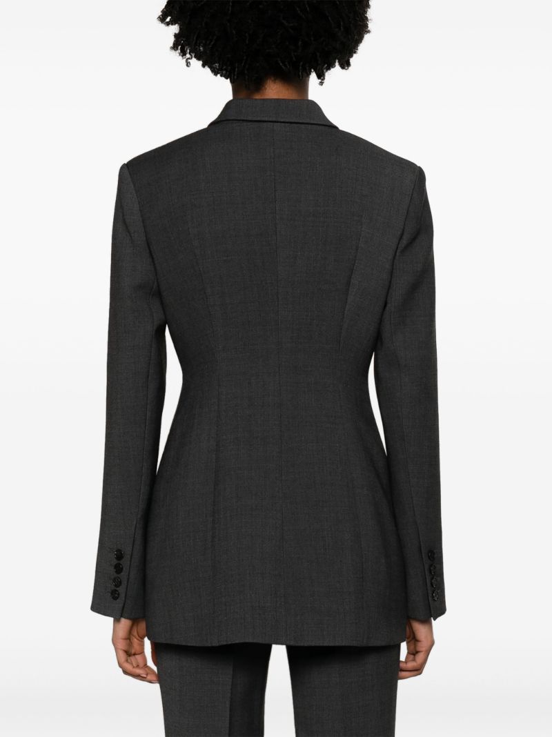 Grey Single-breasted Blazer