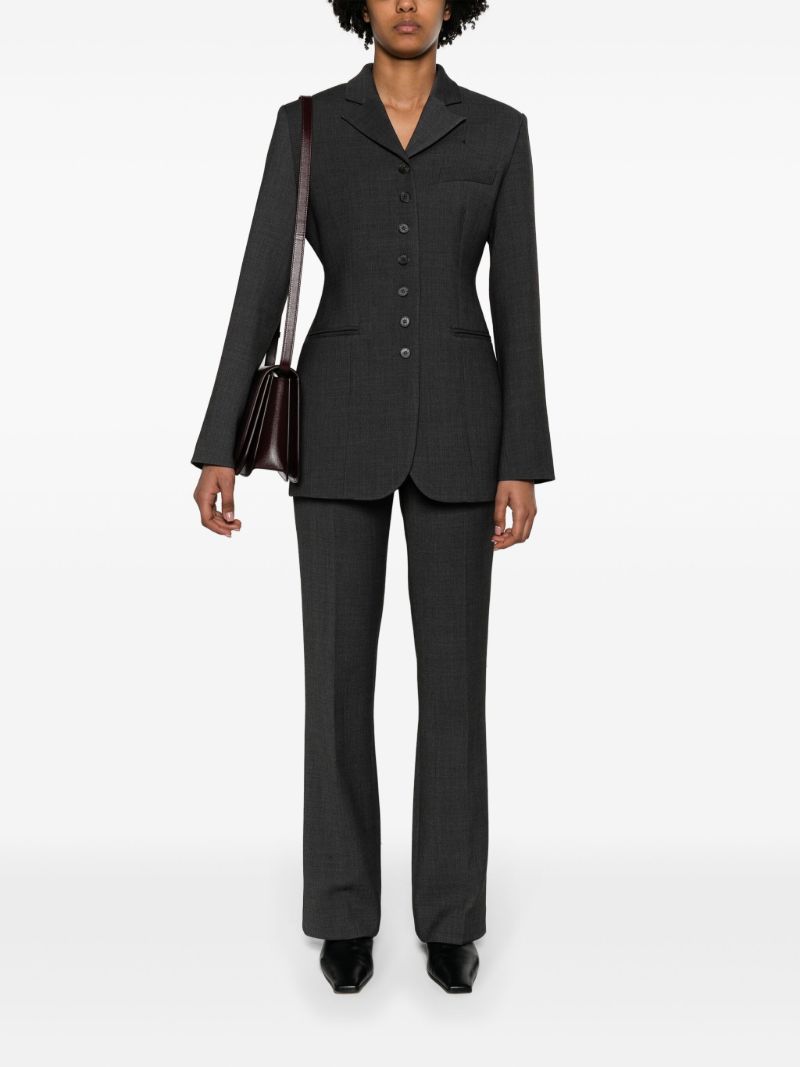 Grey Single-breasted Blazer