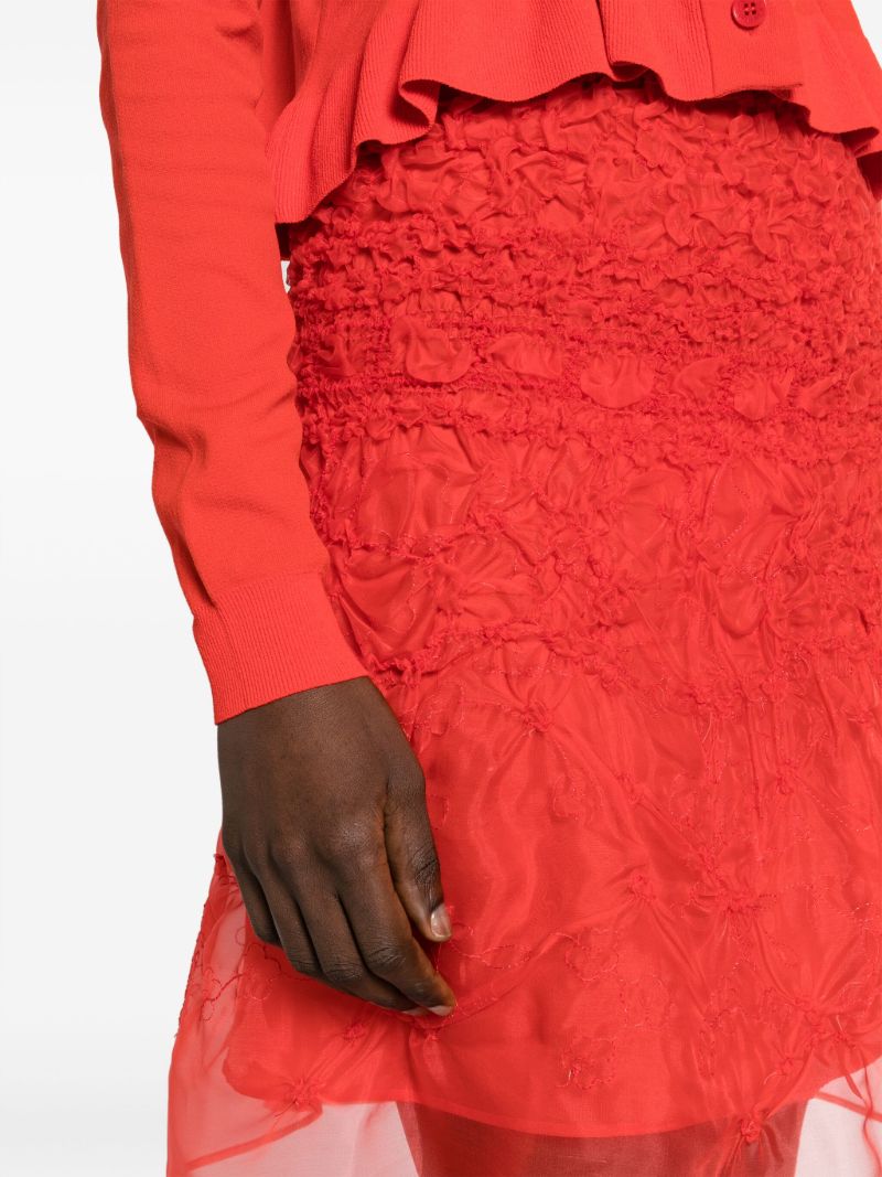 Red Vida A-line Skirt