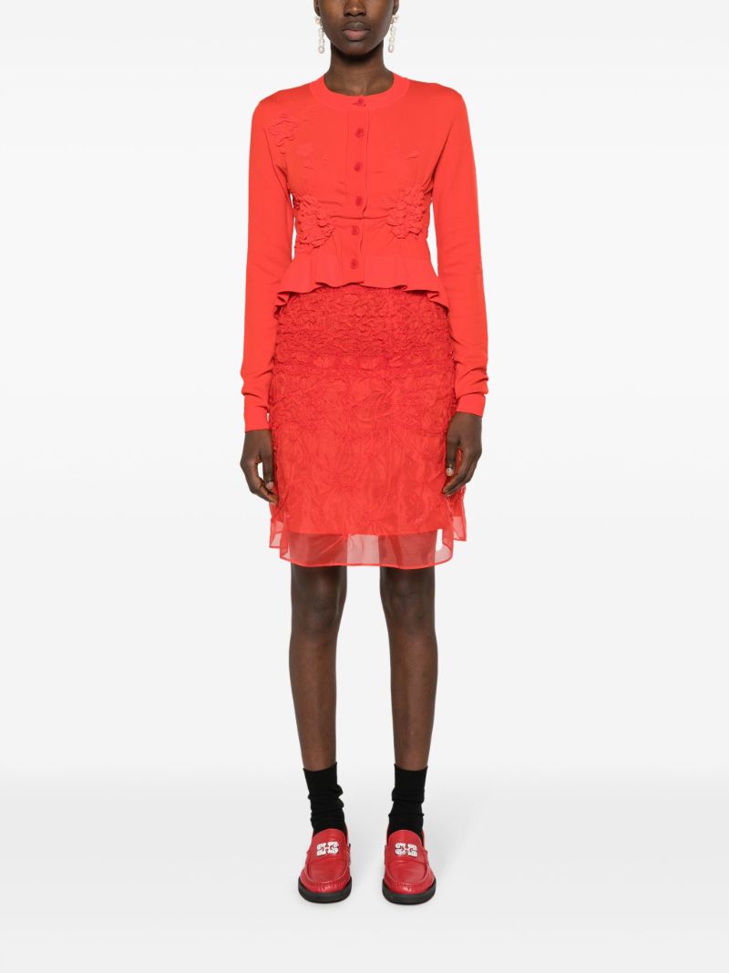 Red Vida A-line Skirt