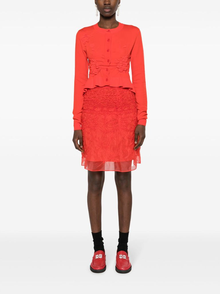 Red Vida A-line Skirt