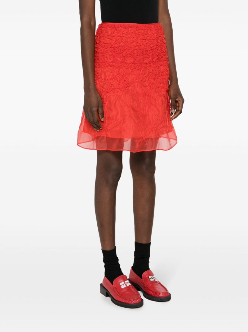 Red Vida A-line Skirt