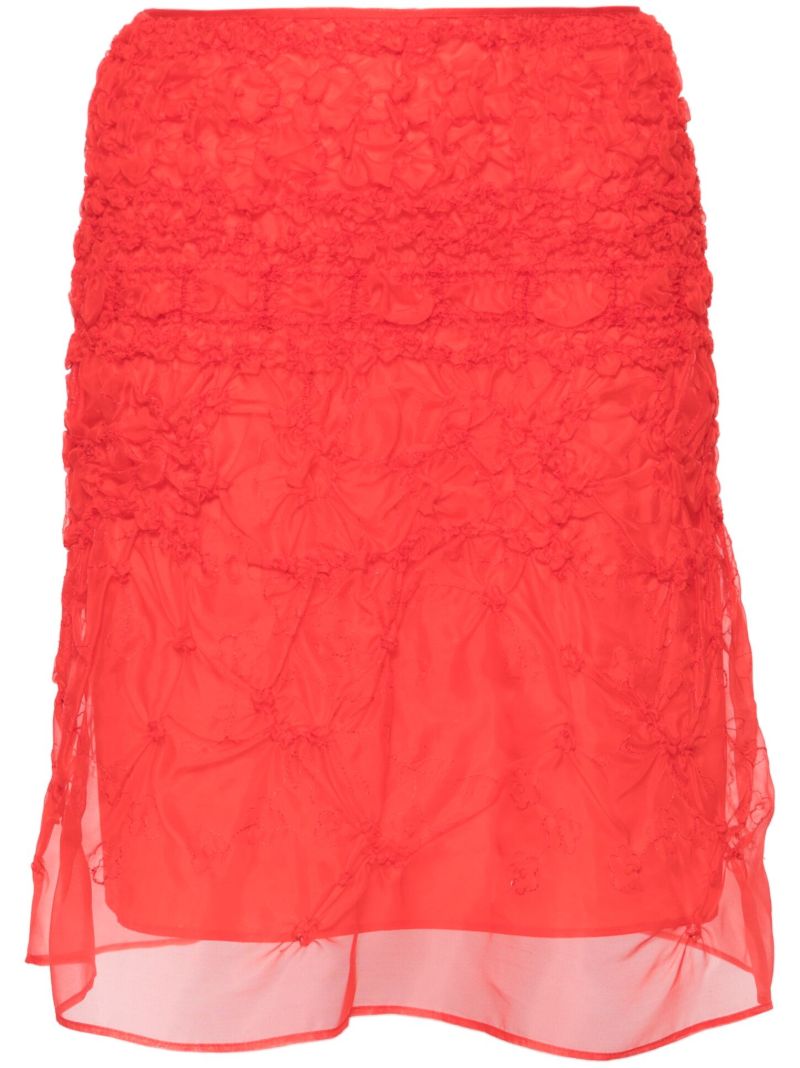 Red Vida A-line Skirt