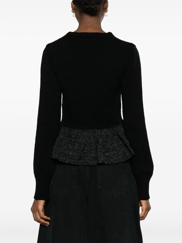 Black Vision Flared Cardigan