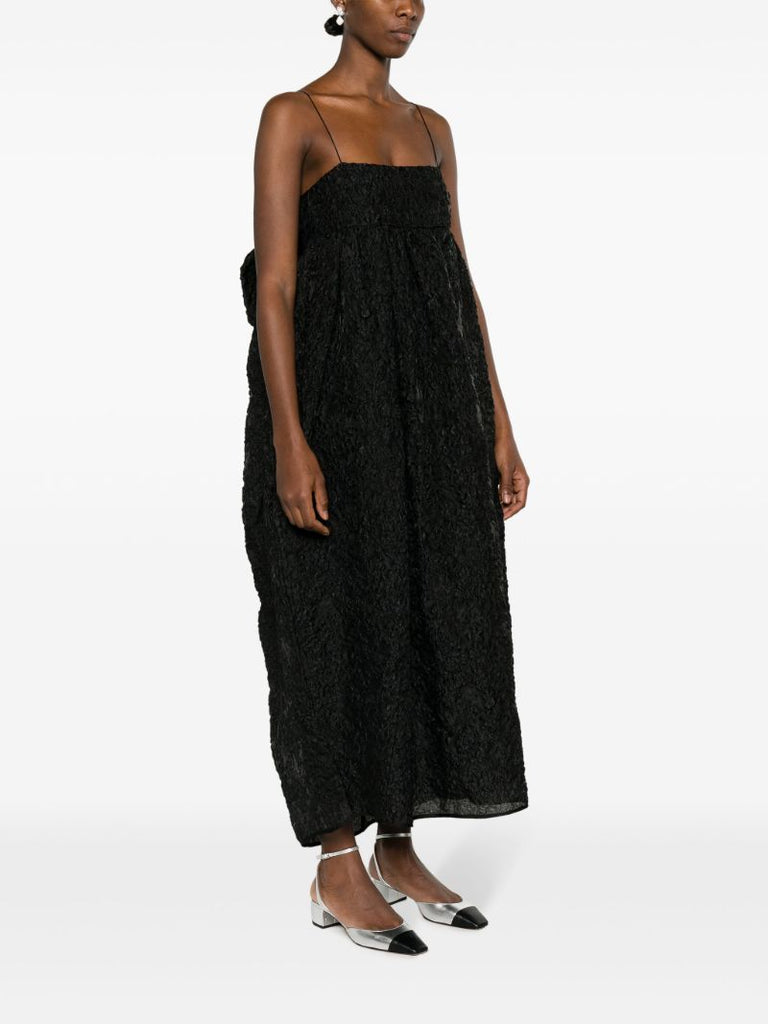 Black Vilma Bow Detailed Dress
