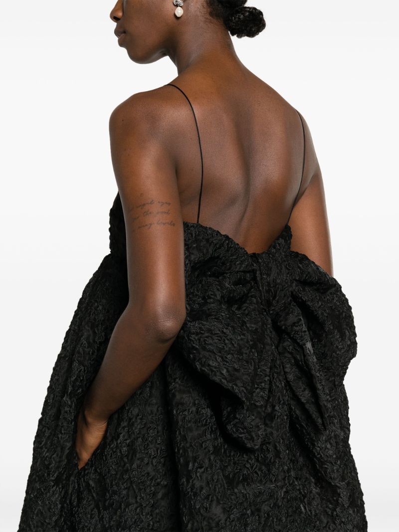 Black Vilma Bow Detailed Dress