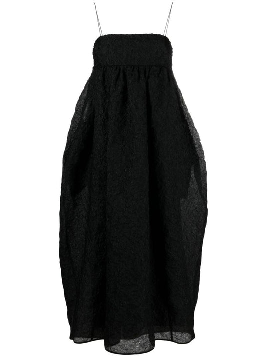 Black Vilma Bow Detailed Dress