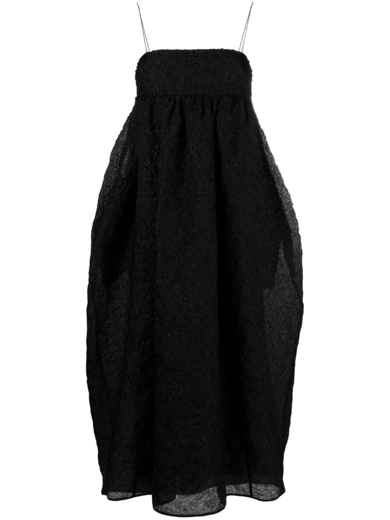 Black Vilma Bow Detailed Dress