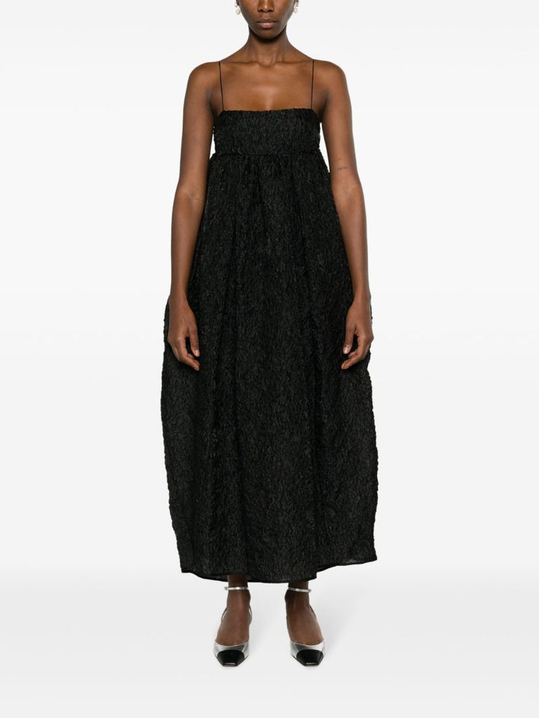 Black Vilma Bow Detailed Dress