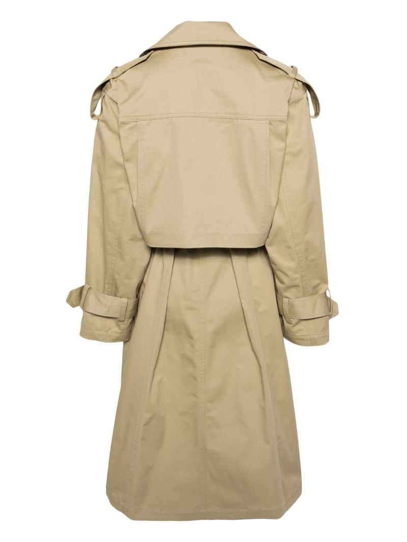 Neutral Three Way Cotton Trench Coat