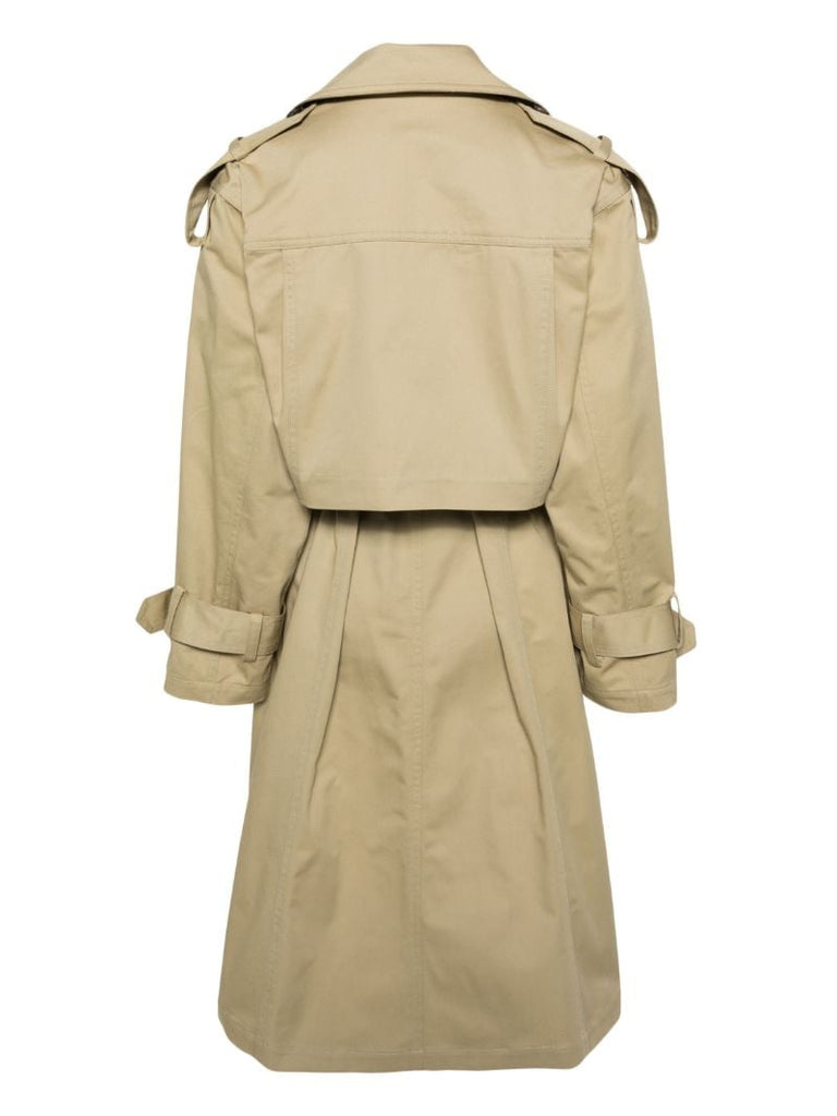 Neutral Three Way Cotton Trench Coat