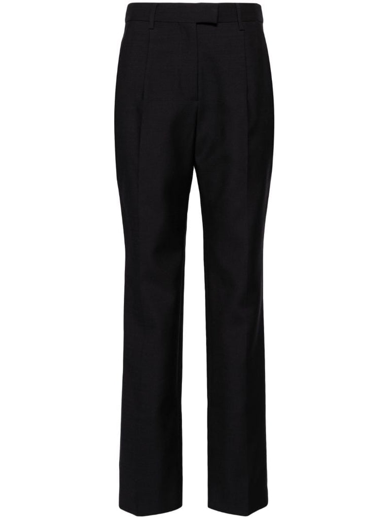 Black High Waisted Tailored Trousers