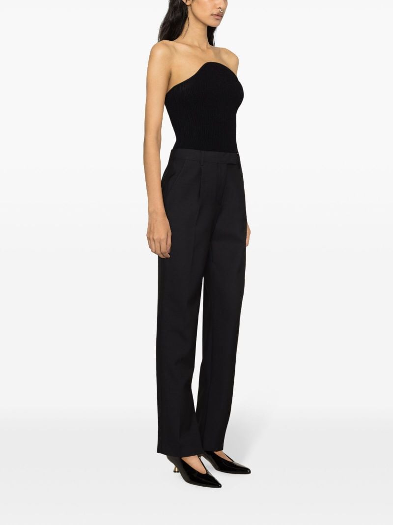 Black High Waisted Tailored Trousers