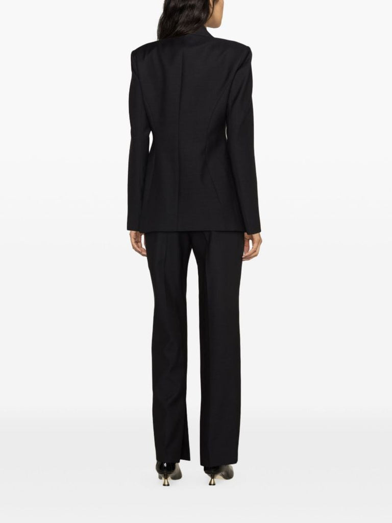 Black Single Breasted Tailored Blazer